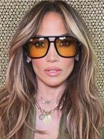 Retro Classic Double Beam Glasses, Vintage Trendy Large Frame Fashion Glasses for Outdoor Travel, Fashion Accessories for Wom...