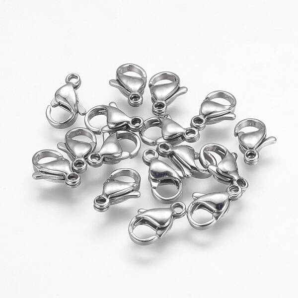 Tarnish Resistant 304 Stainless Steel Lobster Claw Clasps
