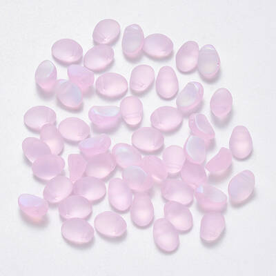 Transparent Spray Painted Glass Charms