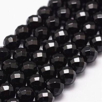 Natural Black Onyx Beads Strands