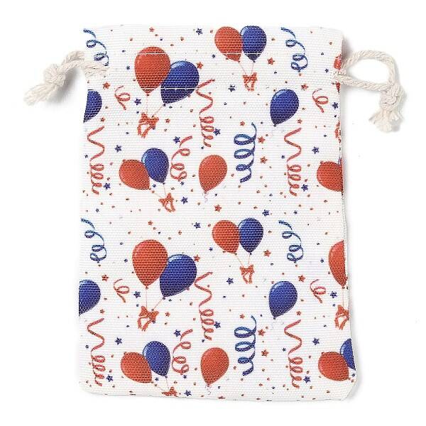 Christmas Theme Cloth Printed Storage Bags