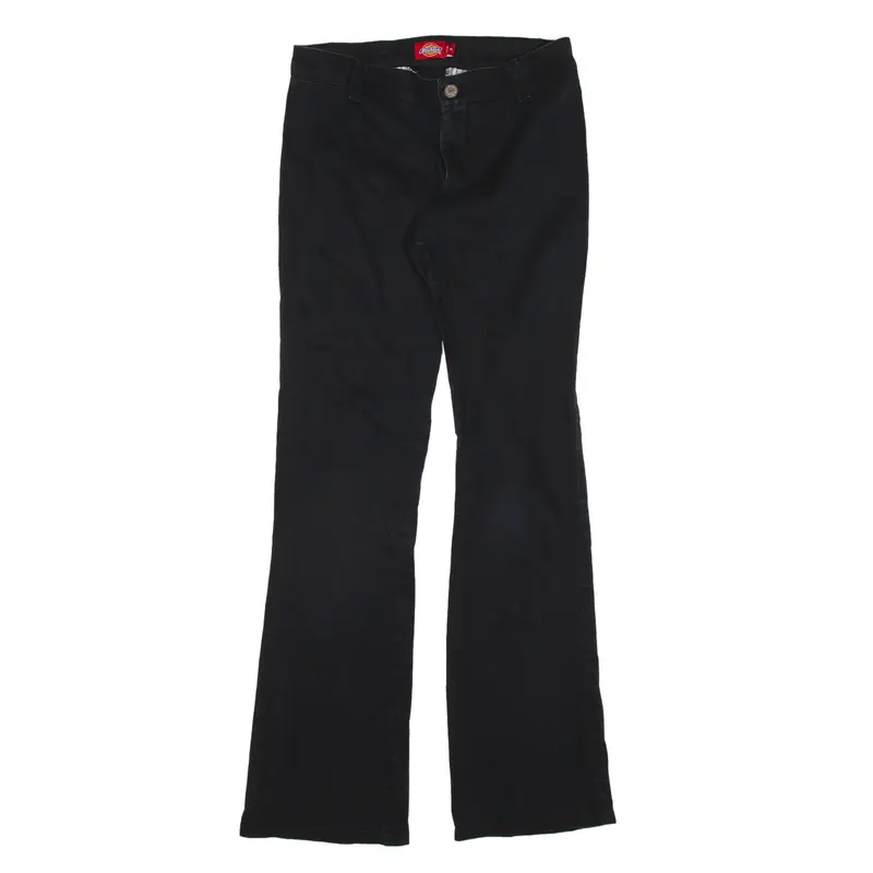 DICKIES Trousers Black Slim Bootcut Womens W28 L31