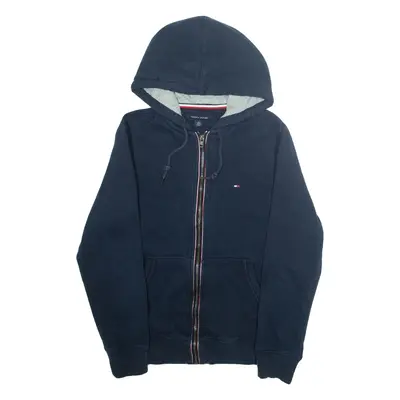 TOMMY HILFIGER Mens Blue Hoodie Full Zip XS