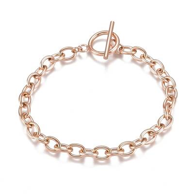 Unisex 304 Stainless Steel Cable Chain Bracelets