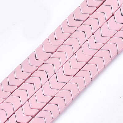 Spray Painted Non-magnetic Synthetic Hematite Beads Strands
