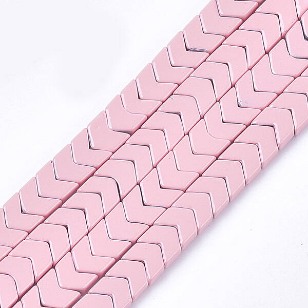 Spray Painted Non-magnetic Synthetic Hematite Beads Strands