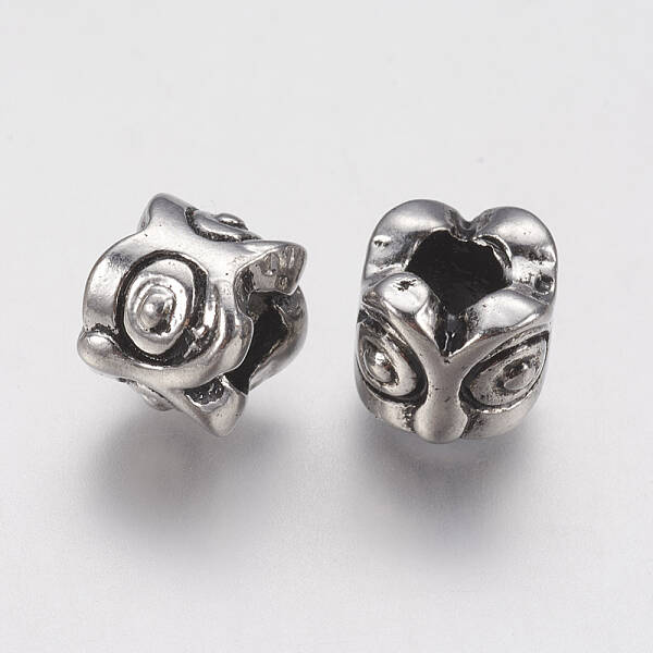 Ion Plating(IP) 304 Stainless Steel European Beads