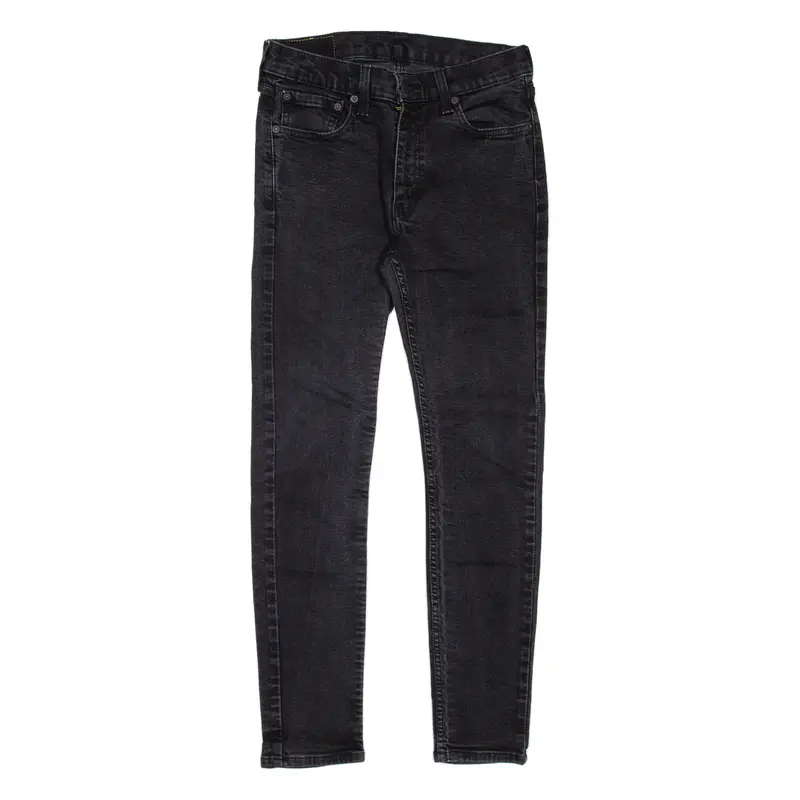 LEVI'S 519 Hi-Ball Mens Jeans Black Slim Skinny W28 L27