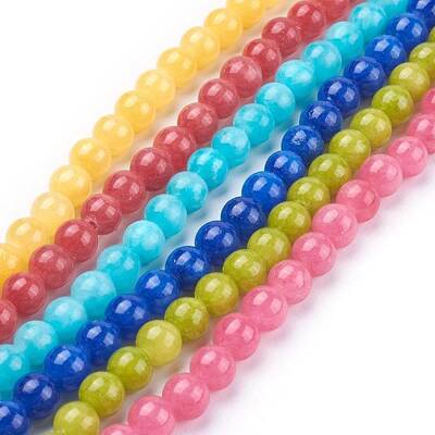 Natural Yellow Jade Beads Strands