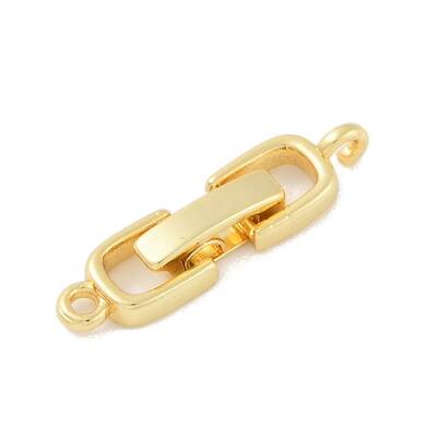 Rack Plating Brass Fold Over Clasps