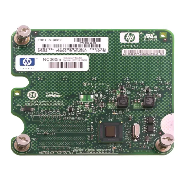 445976-001 HP Dual-Ports RJ-45 1Gb/s 10Base-T/100Base-TX/1000Base-T Gigabit Ethernet PCI Express x4 Mezzanine Server Network ...