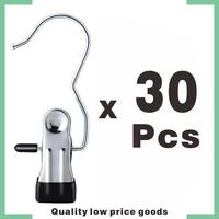 30 Pack Heavy Duty Stainless Steel Clothes Clips - Space Saving Laundry Hangers for Gym Clothes, Jackets, Hats, Socks | Rustp...