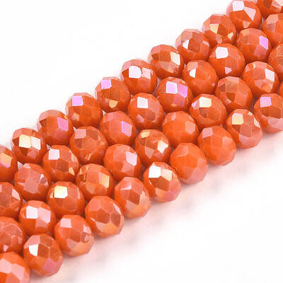 Electroplate Glass Beads Strands