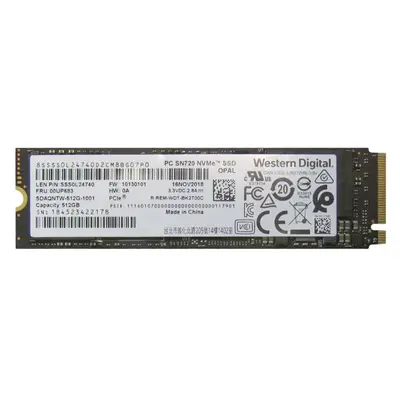 00UP683 Lenovo 512GB Triple-Level Cell PCI Express 3.0 x4 NVMe M.2 2280 Solid State Drive