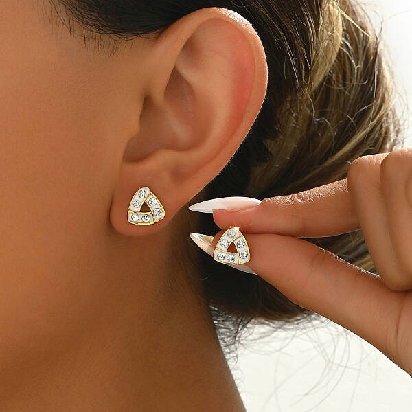 Elegant Vintage Alloy Stud Earrings