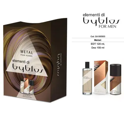Byblos METAL elements: EDT120ml + Deo 150ml