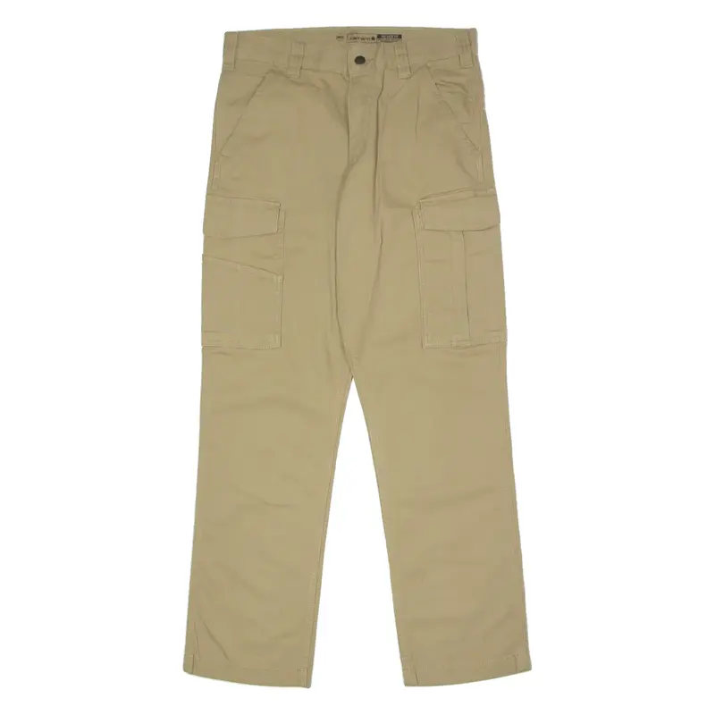CARHARTT Cargo Workwear Mens Canvas Trousers Beige Relaxed Straight W31 L30
