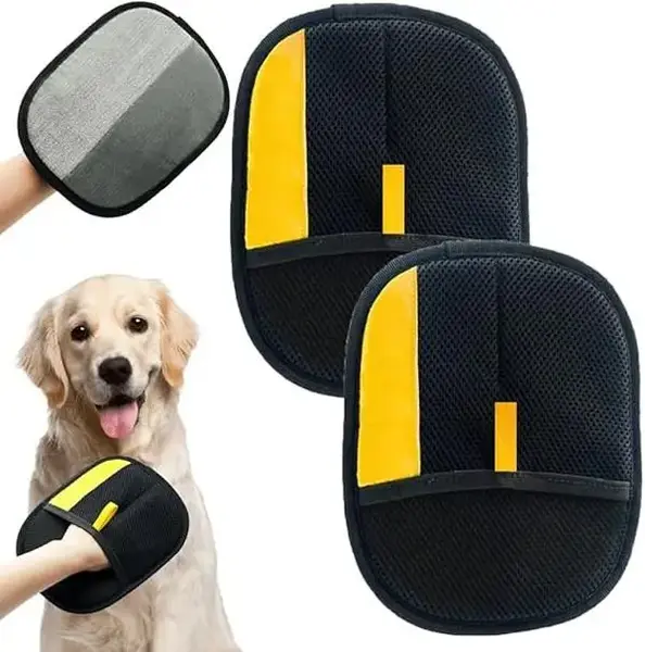 Pet Hair Removal Gloves, Electrostatic Pet Hair Remover, Reusable Cat&Dog Hair Remover for Couch, Furniture, Carpet, Car Seat...