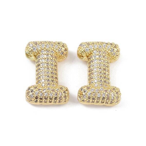 Brass Micro Pave Clear Cubic Zirconia Pendants
