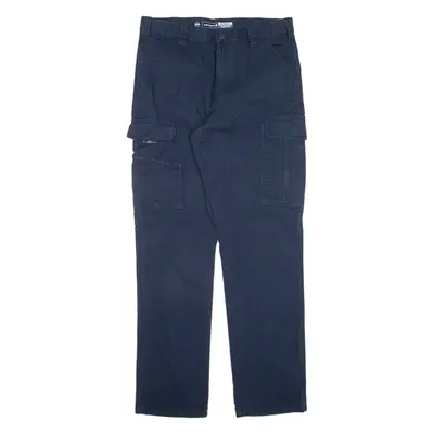 CARHARTT Cargo Workwear Mens Trousers Blue Relaxed Straight W34 L34