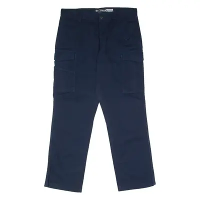CARHARTT Cargo Workwear Mens Canvas Trousers Blue Relaxed Straight W36 L32