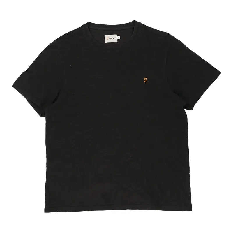 Farah T-Shirt - XL Black Cotton