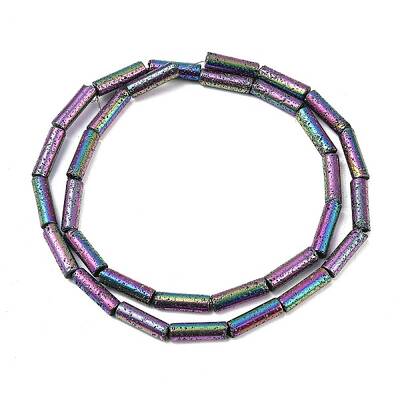 Electroplated Natural Lava Rock Beads Strands