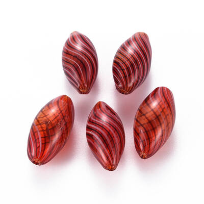 Transparent Handmade Blown Glass Globe Beads