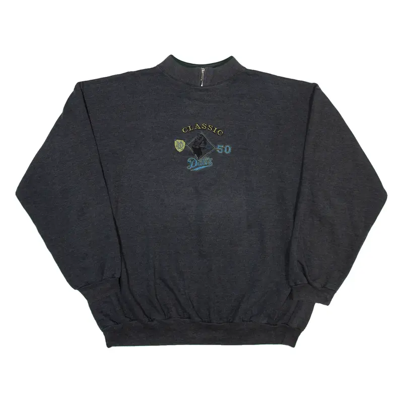 BLUE SEVEN American Football Mens Sweatshirt Grey L