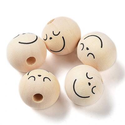 Printed Wood Beads