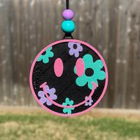 Smiley with Flowers Freshie - Pick your Scent