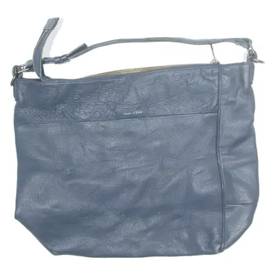 MARC O'POLO Womens Shoulder Bag Blue Leather 90s