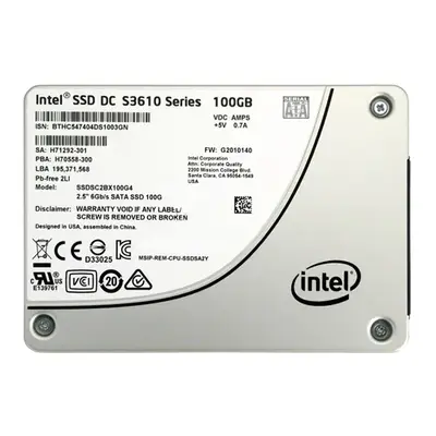Intel SSDSC2BX100G401 | DC S3610 100GB Multi-Level Cell SATA 6Gb/s 2.5-Inch Solid State Drive
