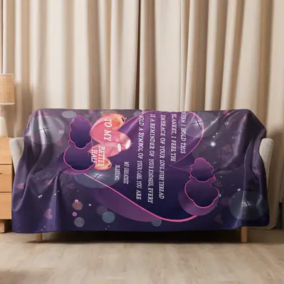 Kindness and Care - Sherpa Blanket for Wife