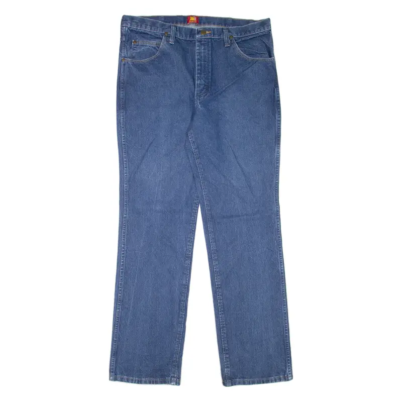 WRANGLER MWZ Mens Jeans Blue Slim Straight W36 L34