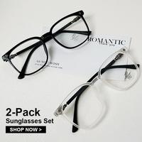 large blue light square glasses, oversized fashion glasses, black and white for men and women, anti-glare, anti-ultraviolet g...