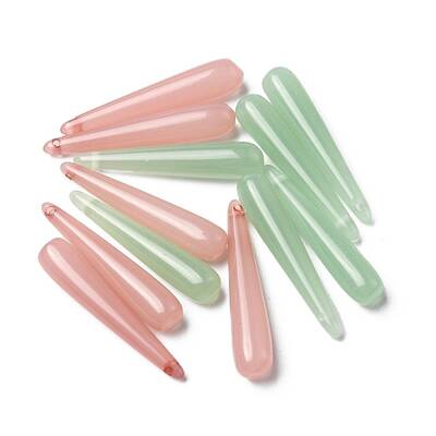 Transparent Resin Spike Pendants