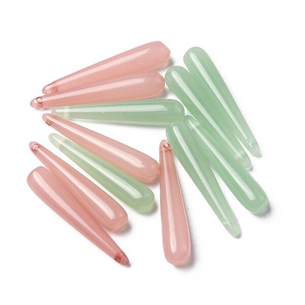 Transparent Resin Spike Pendants