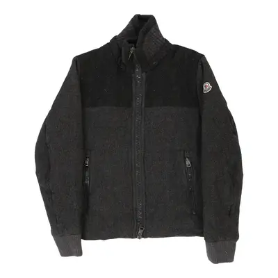 Age 10-11 Moncler Jacket - Medium Grey Wool Blend