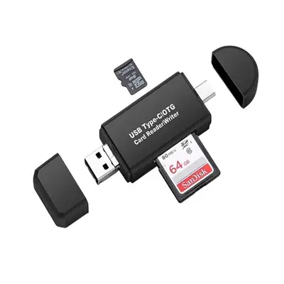 USB 2.0 Card Reader, Type C Card Reader, Multifunctional Card Reader, Dual-Slot Card Reader for OTG Brand, Phone Accessories