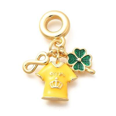 Brass Enamel Sport European Dangle Charms