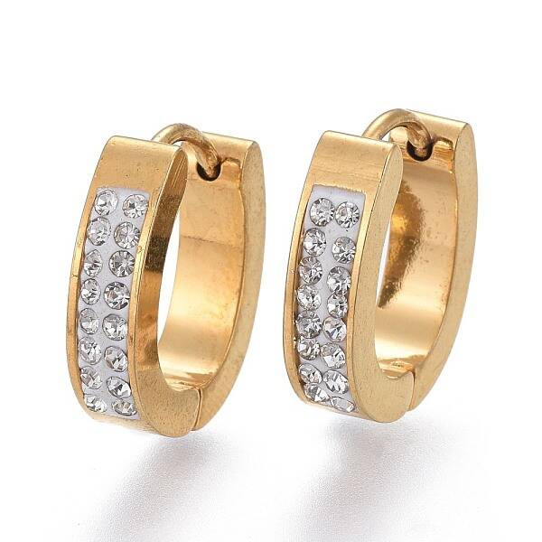 304 Stainless Steel Huggie Hoop Earrings