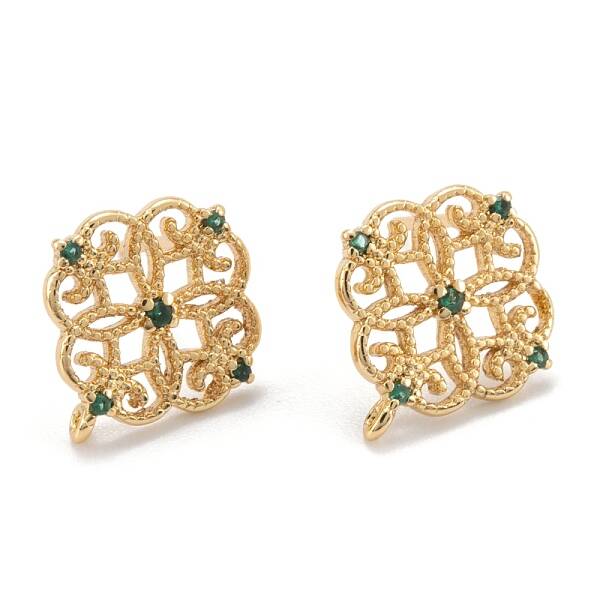 Brass Stud Earring Findings