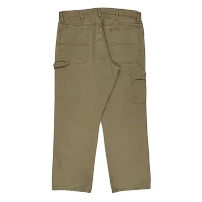 Wrangler Carpenter Trousers - 37? Waist Beige Cotton