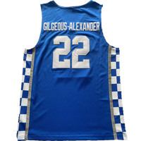 Kentucky College Basketball Jersey #22 Gilgeous-Alexander lue White Embroidery