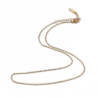 Ion Plating(IP) 304 Stainless Steel Cable Chain Necklace for Men Women