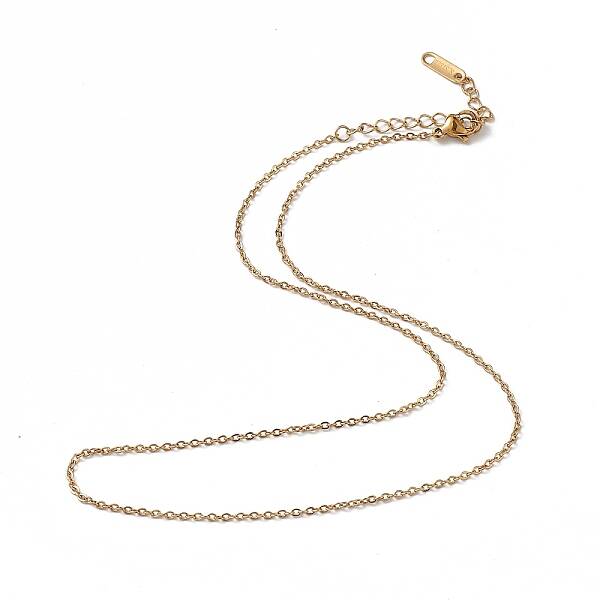 Ion Plating(IP) 304 Stainless Steel Cable Chain Necklace for Men Women