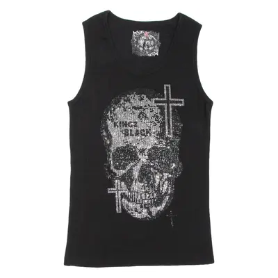 Kingz Black Womens Vest Black Sleeveless L