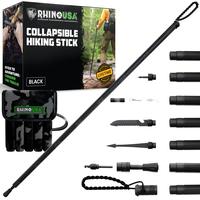 Rhino USA Tactical Hiking Stick  – Essential Camping Gear for Hiking & Trekking – Durable Survival Stick for Outdoor Adve...