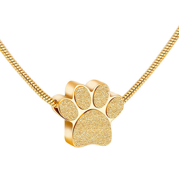 Paw Print Urn Ashes Necklace